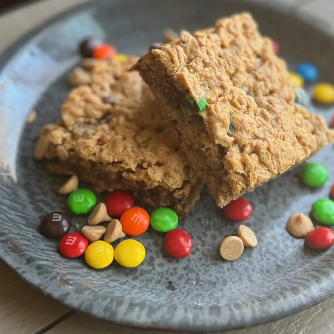 Gluten-free Monster cookie bars